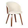 LumiSource Ahoy Side Chair, Cream/Walnut 1 thumbnail image