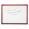 Quartet® Magnet-Compatible Porcelain Dry-Erase Board, 48" x 72", Mahogany Frame 1 thumbnail image
