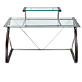 Realspace® Merido Main 55"W Writing Desk, Espresso/Silver 1 thumbnail image