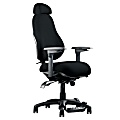 Neutral Posture® 8500 High-Back Chair With Headrest And Fring™ Footrest, 49"H x 26"W x 26"D, Black