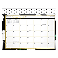 See Jane Work® For AT-A-GLANCE® White Roses Mini Monthly Desk Pad Calendar, 11" x 8-1/2", January To December 2021, SJ110-706