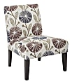 Ave Six Laguna Accent Chair, Dandelion Plum/Dark Espresso 1 thumbnail image