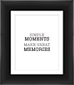 PTM Images Expressions Framed Wall Art, Moments, 15"H x 13"W, Black