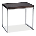 Office Star Ave Six Wall Street End Table, Chrome/Espresso 1 thumbnail image
