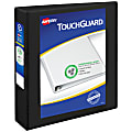 Avery TouchGuard® Protection View 3 Ring Binder, 2" Slant Rings, Black With Clear View Cover, 1 Binder 1 thumbnail image