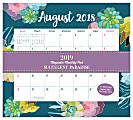 Orange Circle Studio™ Succulent Paradise Magnetic 17-Month Wall Calendar, 9 5/8" x 8 1/2", August 2018 to December 2019 1 thumbnail image