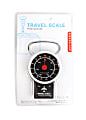 Kikkerland Design Inc. Travel Luggage Scale, 7 1/2"H x 3 3/16"W x 1 5/16"D, Black
