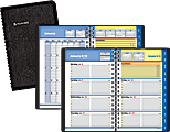 AT-A-GLANCE® QuickNotes® 30% Recycled Weekly/Monthly Appointment Book, 4 7/8" x 8", Black, January-December 2014