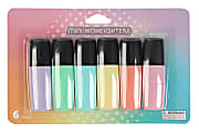 Office Depot® Brand Mini Highlighters, Chisel Point, Assorted Pastel Colors, Pack Of 6 1 thumbnail image