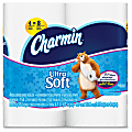 Charmin Ultra Soft Bath Tissue - 2 Ply - 154 Sheets/Roll - White - Absorbent, Clog-free - For Bathroom - 154 Sheets - 40 / Carton