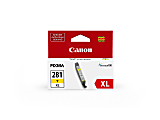 Canon® CLI-281 ChromaLife 100+ High-Yield Yellow Ink Tank, 2036C001