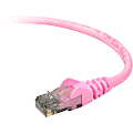 Belkin 900 Series Cat. 6 UTP Patch Cable - RJ-45 Male - RJ-45 Male - 5ft - Pink