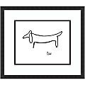 Amanti Art Le Chien (The Dog) by Pablo Picasso Wood Framed Wall Art Print, 22”W x 19”H, Black