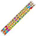 Musgrave Pencil Co. Motivational Pencils, 2.11 mm, #2 Lead, Birthday Bash, Multicolor, Pack Of 144
