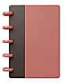 TUL® Mini Discbound Notebook With Soft-Touch Cover, Narrow Ruled, 60 Sheets, 5" x 3-1/2", Pink/Brown 1 thumbnail image