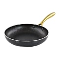 Gibson Home Ellsworth Aluminum Nonstick Frying Pan, 12”, Black/Gold 1 thumbnail image