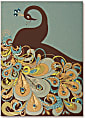 Viabella Blank Note Greeting Card, Peacock, 5" x 7", Multicolor 1 thumbnail image