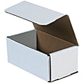 Partners Brand Corrugated Mailers 9" x 7" x 4", White, Bundle of 50