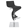 Lumisource Viva Bar Stool, Black/Chrome 1 thumbnail image