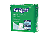 FitRight Plus Disposable Briefs, Large, 48 - 58", Blue, Bag Of 20 1 thumbnail image