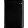 2024 Office Depot® Brand Weekly/Monthly Appointment Book, 5" x 8", Black, January to December 2024 , OD711300