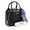 Fit & Fresh Lyon Luxe Lunch Bag with Travel Utensils and Case, 8-3/4"H x 10"W x 5"D, Black 1 thumbnail image