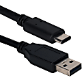 QVS 4-Meter USB-C to USB-A 2.0 Sync & Charger Cable - 13.12 ft USB Data Transfer Cable for External Hard Drive, Tablet, Smartphone, Computer - First End: 1 x USB 2.0 Type C - Male - Second End: 1 x USB 2.0 Type A - Male - 480 Mbit/s - Black - 1
