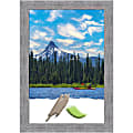 Amanti Art Picture Frame, 29" x 41", Matted For 24" x 36", Bark Rustic Gray