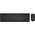 Dell™ Wireless Keyboard & Mouse, Straight Full Size Keyboard, Black, Ambidextrous Optical Mouse, KM636