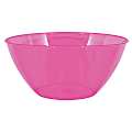 Amscan 2-Quart Plastic Bowls, 3-3/4" x 8-1/2", Bright Pink, Set Of 8 Bowls 1 thumbnail image