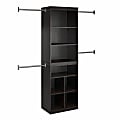 Ameriwood™ Home SystemBuild Closet Storage System, 76-5/8"H x 95-7/16"W x 15-3/4"D, Espresso 1 thumbnail image