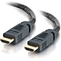 C2G 50ft HDMI Cable - Plenum Rated - High Speed HDMI Cable - M/M - HDMI - 50 ft - 1 x HDMI Male Digital Audio/Video - 1 x HDMI Male Digital Audio/Video - Shielding - Black