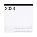 Russell & Hazel Smart Deck Monthly Desktop Calendar, 12" x 12", White, January To December 2023