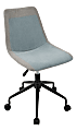 Lumisource Orzo Task Chair, Blue/Gray with Black Frame