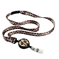 Bonitas International Retractable Ribbon Lanyards, 38", Leopard, Pack Of 3 1 thumbnail image