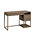 Sauder® International Lux 48"W Single Pedestal Computer Desk, Diamond Ash