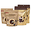 Kopper's Chocolate Coffee Bites Bundles, 4 Oz, Pack Of 4 Bags