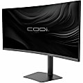 CODi 34" Ultrawide Curved USB-C Monitor with Docking Station - WQHD 3440x1440 - 90W Power Delivery - HDMI, DisplayPort, Ethernet, USB-A/C