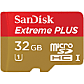 SanDisk® Extreme PLUS microSDHC Card, 32GB 1 thumbnail image