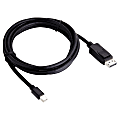 Viewsonic® Male-to-Male Mini-Displayport-to-Displayport Cable, 6', Black