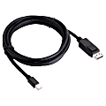 Viewsonic® Male-to-Male Mini-Displayport-to-Displayport Cable, 6', Black 1 thumbnail image