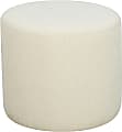 Lifestyle Solutions Gareth Fabric Ottoman, 17”H x 19”W x 19”D, Ivory 1 thumbnail image