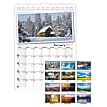Office Depot® Brand Photographic Wall Calendar, 12" x 17", 30% Recycled, Multicolor, January-December 2017