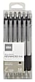 Office Depot® Brand Advanced Ink Retractable Ballpoint Pens, Bold Point, 1.2 mm, Silver Barrel, Black Ink, Pack Of 12 1 thumbnail image
