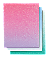 Divoga® 2-Pocket Paper Folder, Ombré Glitter Collection, Letter Size, Assorted Colors