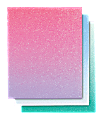 Divoga® 2-Pocket Paper Folder, Ombré Glitter Collection, Letter Size, Assorted Colors 1 thumbnail image
