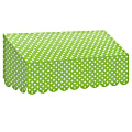 Teacher Created Resources Classroom Awning, 12 1/2"H x 24"W x 8"D, Lime Polka Dots