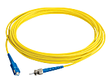 C2G 1m SC-ST 9/125 Simplex Single Mode OS2 Fiber Cable - Plenum CMP-Rated - Yellow - 3ft - Patch cable - ST single-mode (M) to SC single-mode (M) - 1 m - fiber optic - simplex - 9 / 125 micron - OS2 - plenum - yellow