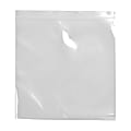 Clear Line Single-Track Seal-Top Poly Bags, 6" x 6", Clear, 100 Bags Per Pack, Carton Of 10 Packs 1 thumbnail image