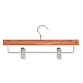 Honey-Can-Do Wooden Pant Hangers, With Clips, Cedar, Pack Of 8 1 thumbnail image